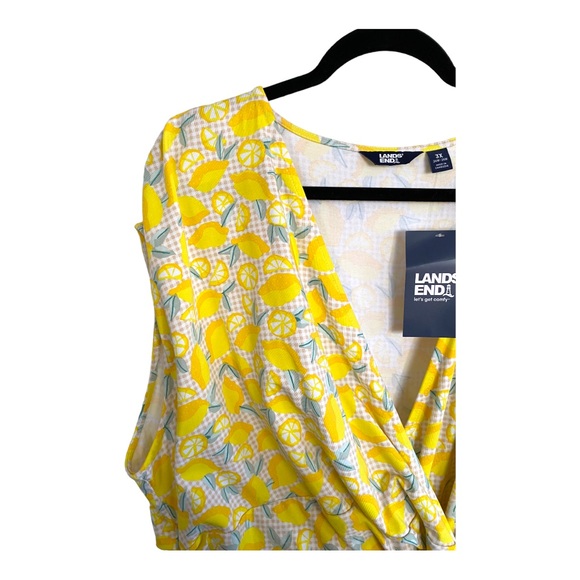 Lands' End Women's Cotton Modal Jersey Fit and Flare Dress Womens Plus 3x - Picture 5 of 10